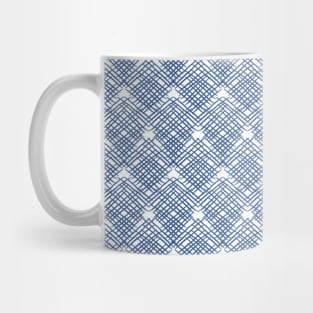 Simple Textured Hatching Seamless Pattern Design Mug